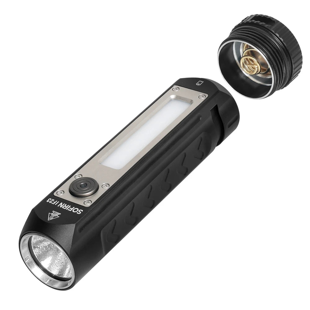 Sofirn IF23 4000lm Powerful  Multipurpose Magnetic Type C Rechargeable LED Flashlight  Work Light RGB Torch