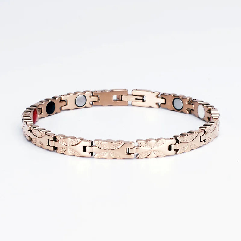 Trend Men Stainless Steel Magnetic Therapy Energy Protection Bracelet Jewelry