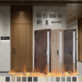 China Fire Door Manufacturing Custom Wooden Hotel Fire Door With Fireproof Hardware BS/EN Certified Hotel Fire Resistant Door
