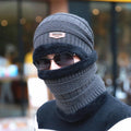 Winter Thermal Plush Hat Scarf Cap Women Thick Warm Beanies Cycling Windproof Caps Two-piece Suit Unisex Hats MegaBDM