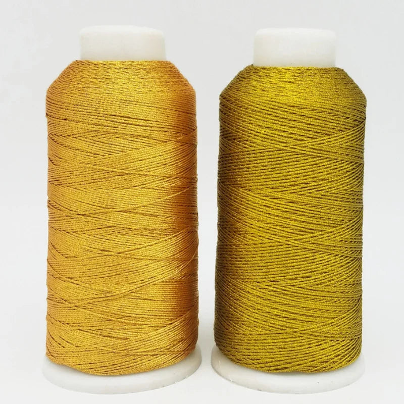 Gold Metallic Embroidery Thread Polyester String Gold Thread for Jewelry Making