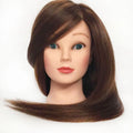 Wholesale Mannequin Head Human Hair Mixed Animal Hair Blonde White Long Thick Hair Training Heads for Hot Curl Hairstyle