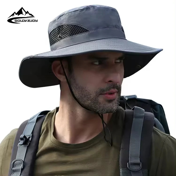 GOLOVEJOY XMZ74 Fashionable Hats Men Waterproof Cooling Outdoor Sports Climbing Scratch Resistant Multiuse Trucker Hats Men