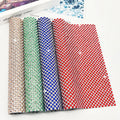 Wholesale 24*40cm Square Glass Rhinestone Sheet 4mm Flatback Self-Adhesive Hotfix Designs for Garments and Shoes