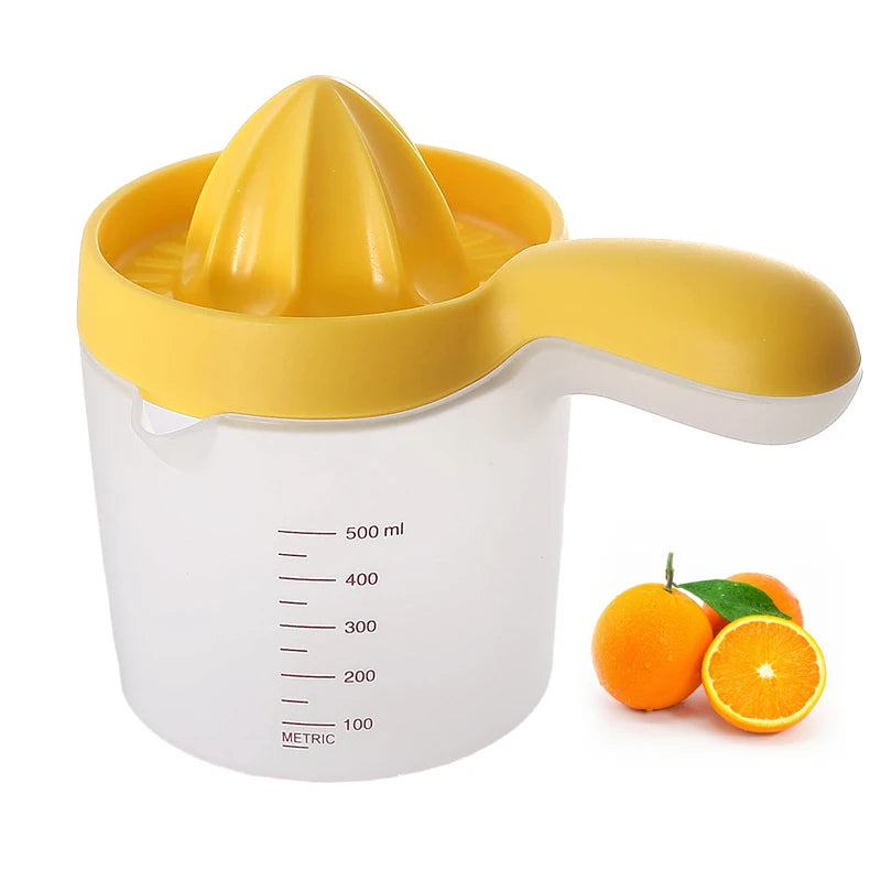Plastic manual juicer multifunctional household lemon juicer graduated measuring cup orange fruit squeeze cup