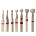 Diameter 1.0mm 1.5mm 1.8mm 2.3mm 3.0mm 4.0mm 5.0mm Efile Ball Russian Manicure Nail Drill Cuticle Clean Bit Diamond