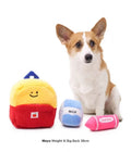 BB Squeaky Puzzle Voice Pet Plush Toy Beejay Korean School Bag Milk Pencil Three-piece Set Interactive Hide and Seek Dog Toy