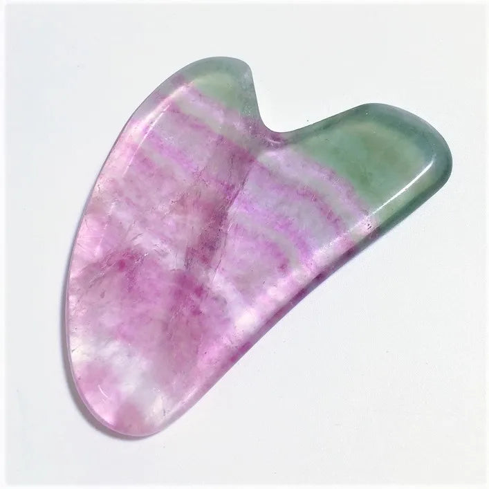 Huiying Chinese supplier fluorite facial gua sha board face heart facial guastone facial gua sha massage tool