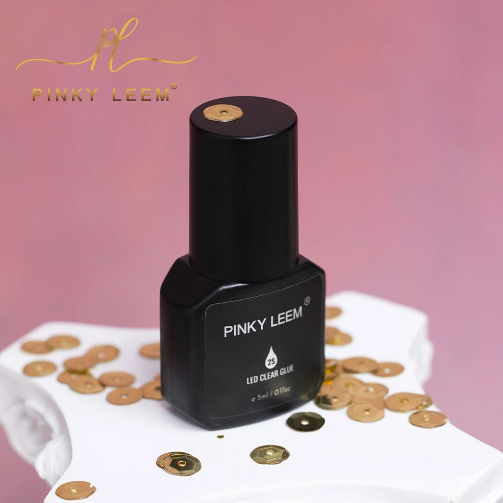 Pinky leem Private Label Lash Glue LED Eyelash Extension 5ML Glue Waterproof Oil Proof  Led Glue Eyelash Adhesive