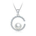 Luxury Pearl Custom Designer Minimalist Fine Silver Necklaces Jewelry Making Pendant Necklace Chain for Women