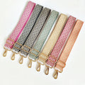 Deepeel GL021 3.8cm Wide Handbag Strap Crossbody Ethnic Canvas Straps Adjustable Jacquard Bag Shoulder Straps