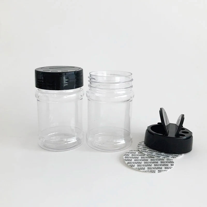 Stackable Plastic Kitchen Storage Jars Airtight Spice and Food Jars for Sugar Storage
