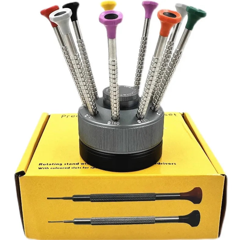 Watch Repair Tool 9PCS Set Screwdriver Driver Slotted Cross Watch Glasses Mobile Phone Rotation Screw Screwdriver