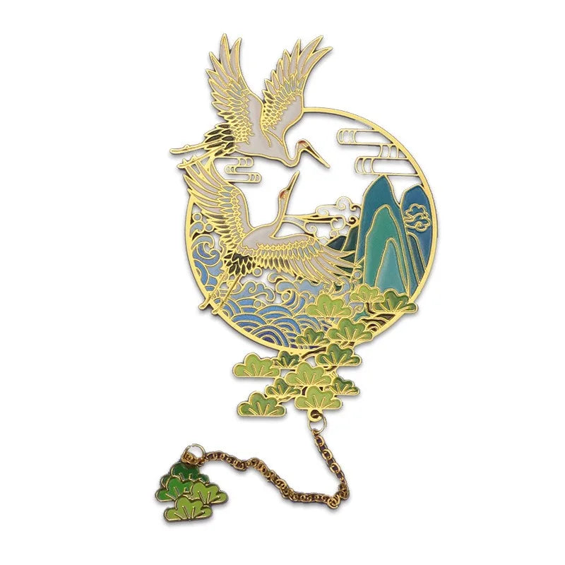 Custom 3D Animal Brass Bookmarks New Product Enamel with Antique Style Plated Technique for Fruit or Pyramid Souvenir