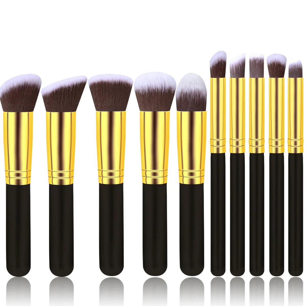 10PCS Makeup Brushes Set Professional Cosmetics Tools Eyeshadow Concealer Lip Eye Makeup Brush Kits Foundation Powder Blush