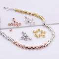 2.5mm 3mm Tiny 925 Sterling Silver Round Wheel Spacer Beads for Jewelry Findings & Components