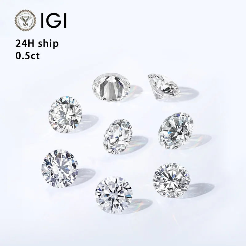 0.5ct Starsgem Lab Diamond Company Vvs Lab Grown Diamonds Cvd Hpht 0.5 Carat Loose Vs Lab Grown Diamond Stones