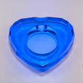 Custom Design Logo  Smoking Accessories Glass Heart  Ashtray Office Cartoon Pattern Glass Cigar Ashtrays
