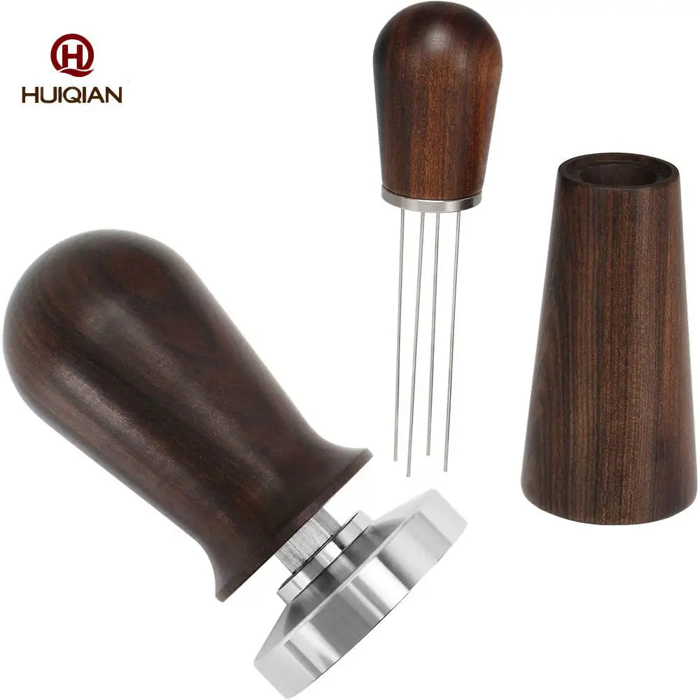 Custom Logo Professional Barista Hand Distribution Tool Espresso 304 Stainless Steel Classic Coffee Tamper