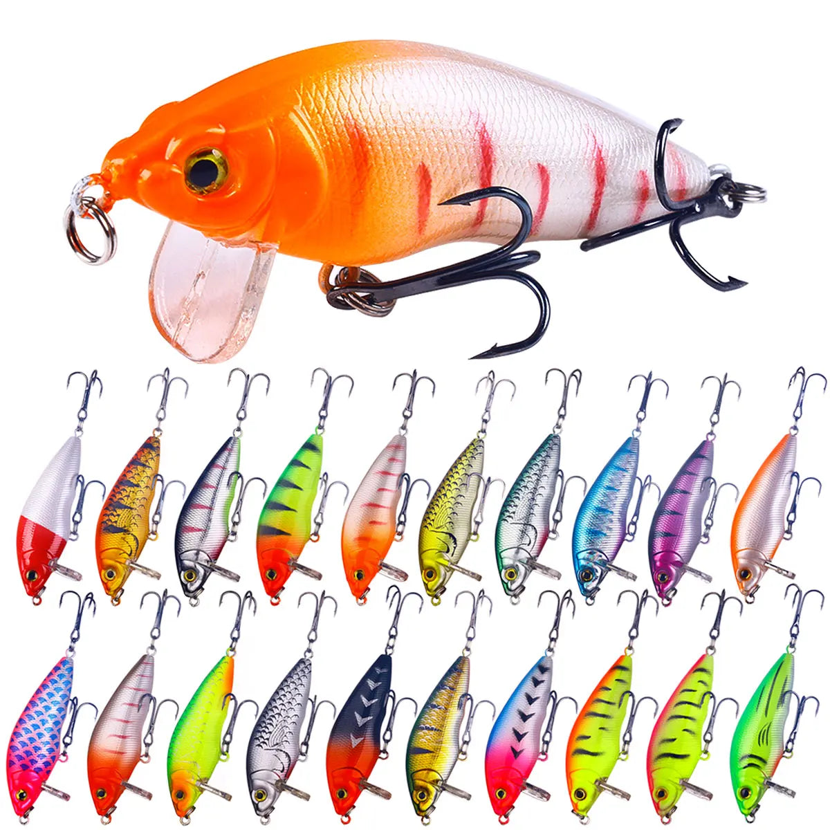 7CM 8.4G Hard Minnow Lure Fishing Bait Handmade New Design Minnow Lure