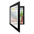 2025 New Design Creative Black White Removable Kids Artwork  Picture Frame Wood Children Drawing Frame Handicraft Kids Art Frame