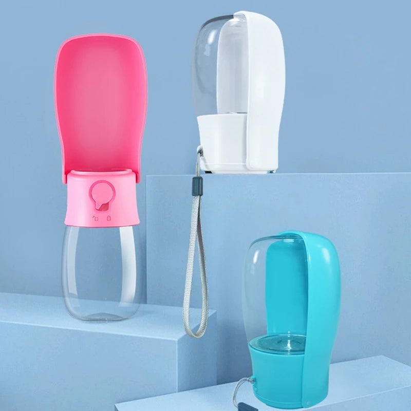 Foldable Dog Water Bottle Dispenser for Walking Portable Dog Travel Water Bottle Collapsible Leakproof Pet Water Bottle