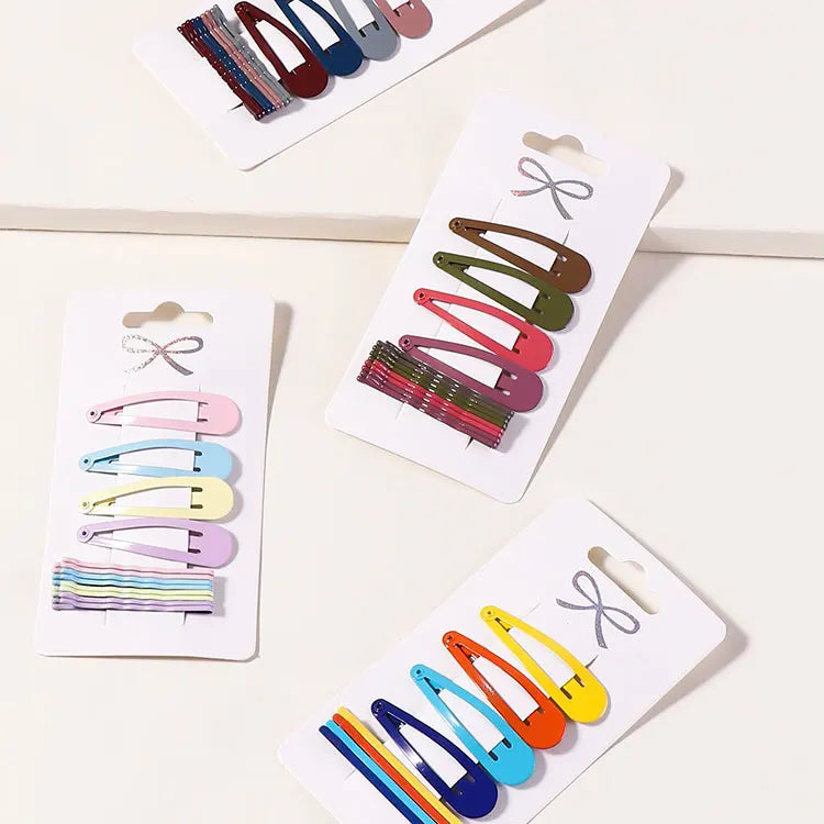 Korean Fashion Matte Plastic Hair Clip Sets Women INS Hair AccessoriesNew Arrival Hair Clips for Girls