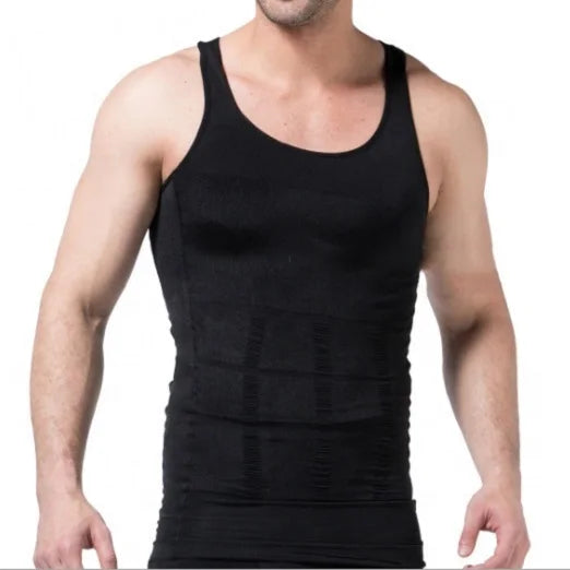 Mens Slimming Body Shaper Vest Shirt Abs Abdomen Slim Compression Shirt Workout Tank Tops Undershirts