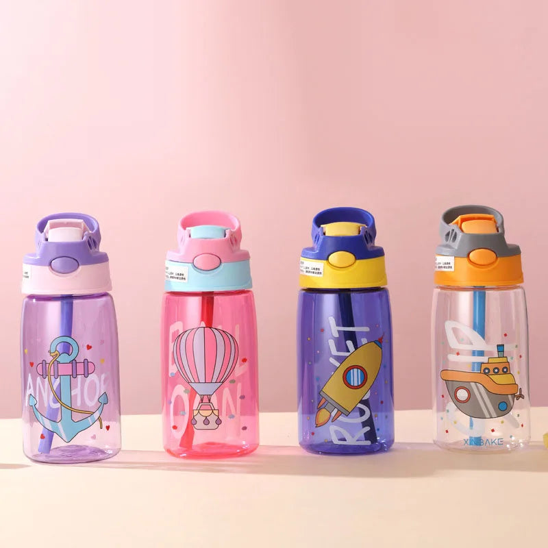Kids Sippy Cup BPA Free Eco-friendly Cute Plastic Water Bottle