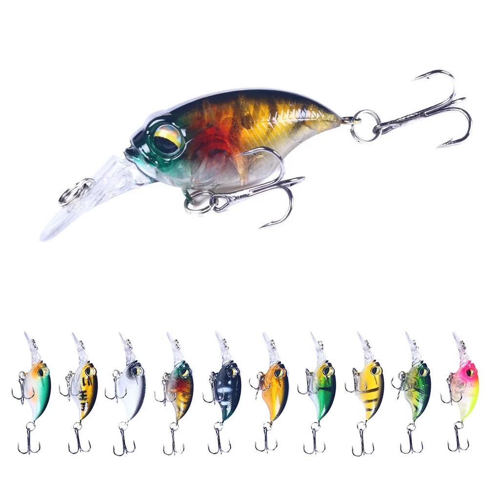 Wholesale CB063 6cm 6.2g Artificial Hard Plastic Baits Crankbait Fishing Lures