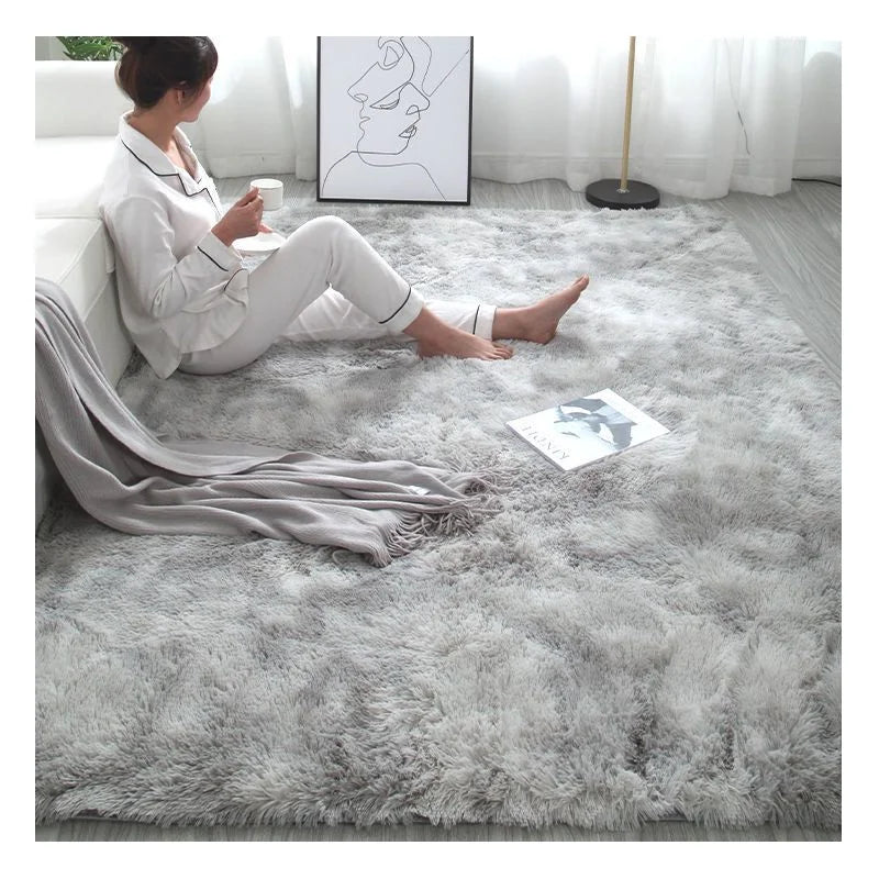 Fashion Style Living Room Plush Rug Fluffy Floor Carpets