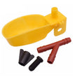Pegion Yellow Automatic Bird Drinking Bowl PP Material Easy Installation New Quail Cage Farming Water Trough