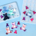 Epoxy Resin DIY Silicone Mold Bear Earring Brooch Hairpin Violent Bear Earring Pendant Mold Resin Mold