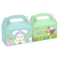 Ourwarm Kids Easter Party Decorations Folding Bunny Cookie Kraft Paper Gift Box Packaging for Kids' Parties and Events