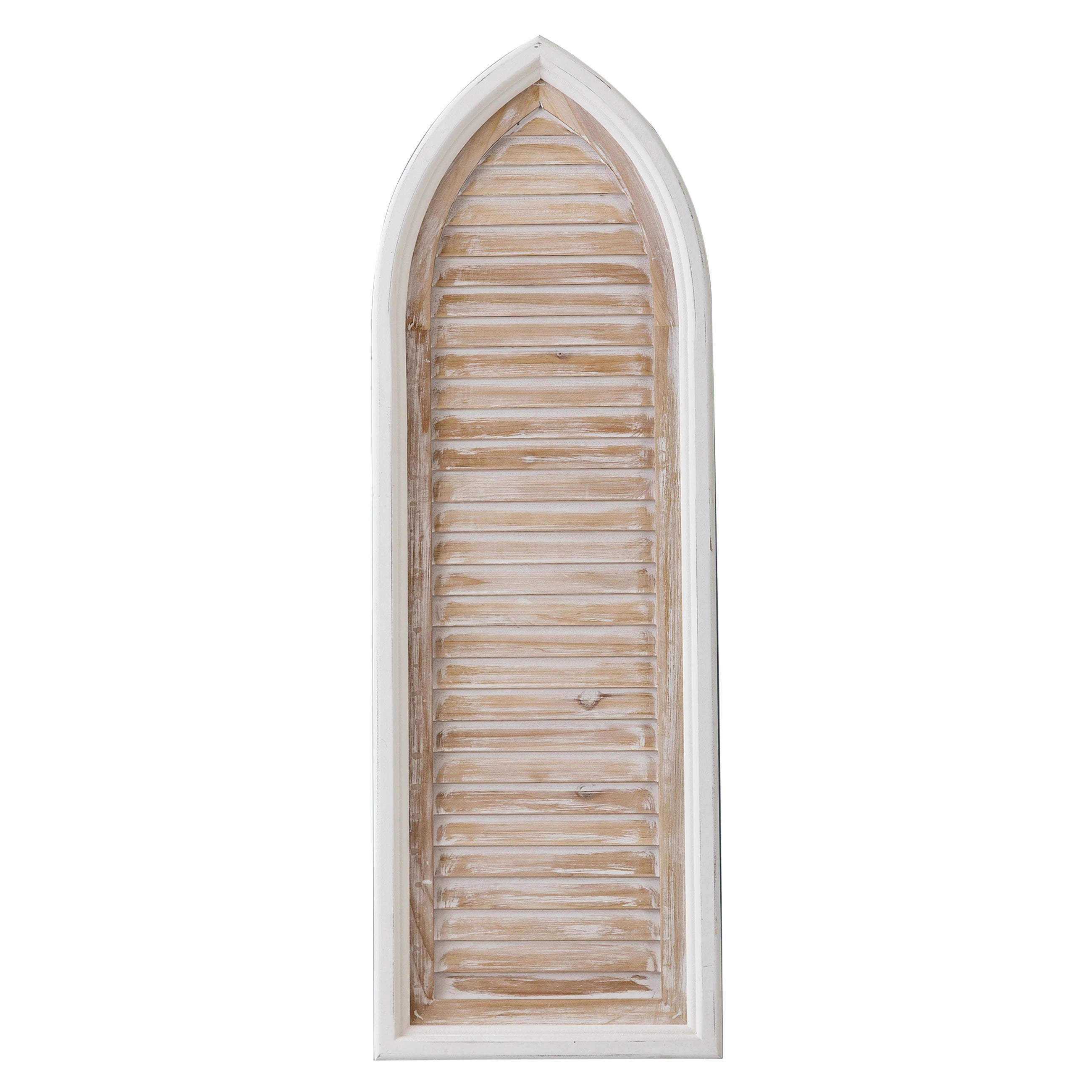 Handmade Farmhouse Decorative Luxury Wooden Panel Shutter Home Decor Hanging Rustic Arch Wood Carved Wall Panels Wall Art Decor