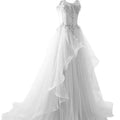 2023 New Elegant Dress Illusion a Line Skirt Crystal Slim Fit Skirt Lace up Floor Skirt Ladies Evening Wedding Dress
