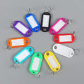 Colorful Cheap Multicolor Plastic Keychain Hotel Memory Sticks Luggage ID Bag Key Name Number Room Tags Labels With Key Ring