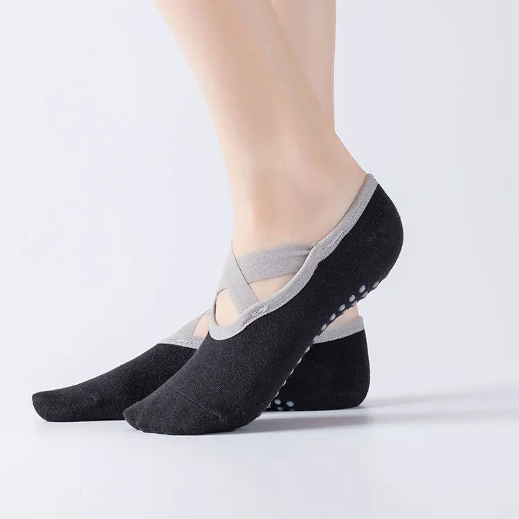Wholesales Pilates Dance Socks Sport Exercise Low Cut Women Non-slip Yoga Socks