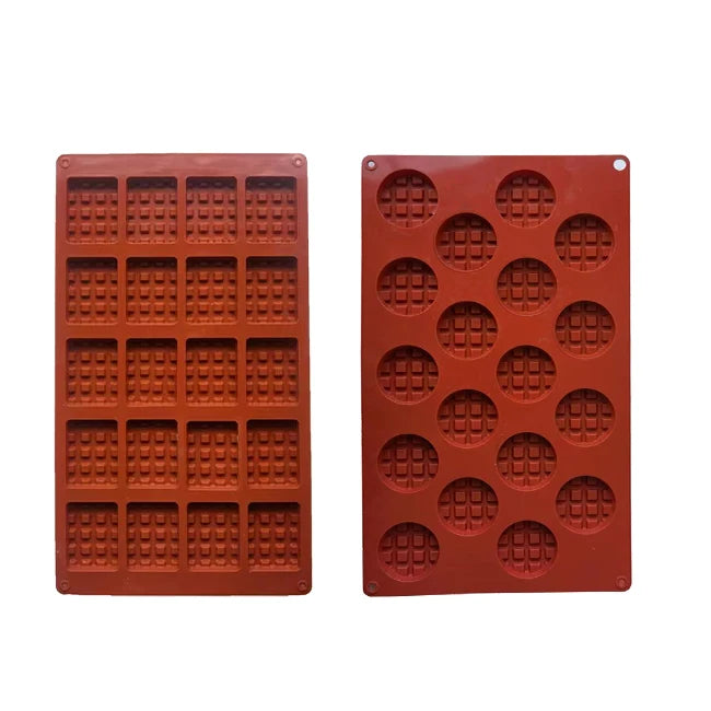 Hot Sales Silicone Waffle Mold for KIds Kitchen Accessories Decorating Tool With Custom Design Circle Square Shape