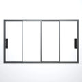 Professional Aluminium Sliding Door Hospitals Narrow Window Frosted Glass With Great Price