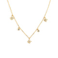 Light Luxury 18K Gold Plated S925 Sterling Silver Ins Geometric  Cubic Zirconia Star Pendant Necklace