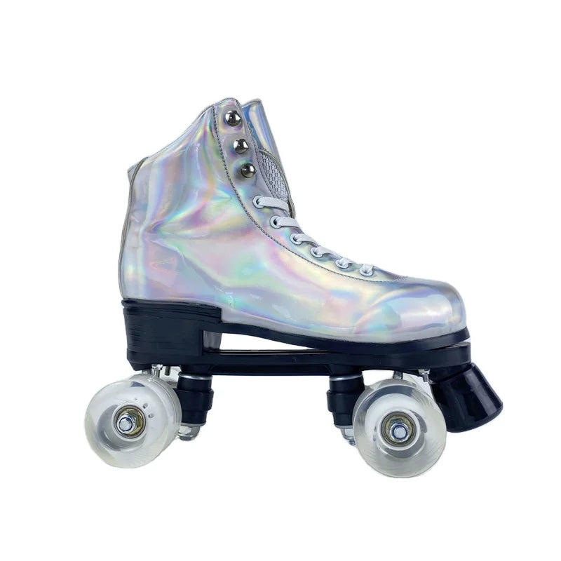 EACH Factory Wholesale Custom Quad Roller Skate 4 Wheels Roller Skating Shoes Flashing Roller Skates Adult