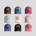 High Quality Women Sporty Style Baseball Hat Embroidery Bow Tie Sunshade Cap for Business Cotton Fabric Girls Casual Wear