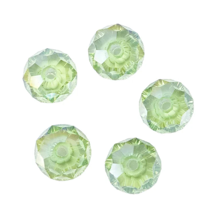 Small Bridge 8mm Czech Facet Rondelle Glass Beads Jewelry Making DIY Trendy Crystal Spacer Beads for Bracelets Mix Loose Beads