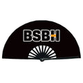 Wholesale Personalized Customized Printing Bamboo Hand Fan Clack Foldable Black Hand Fan