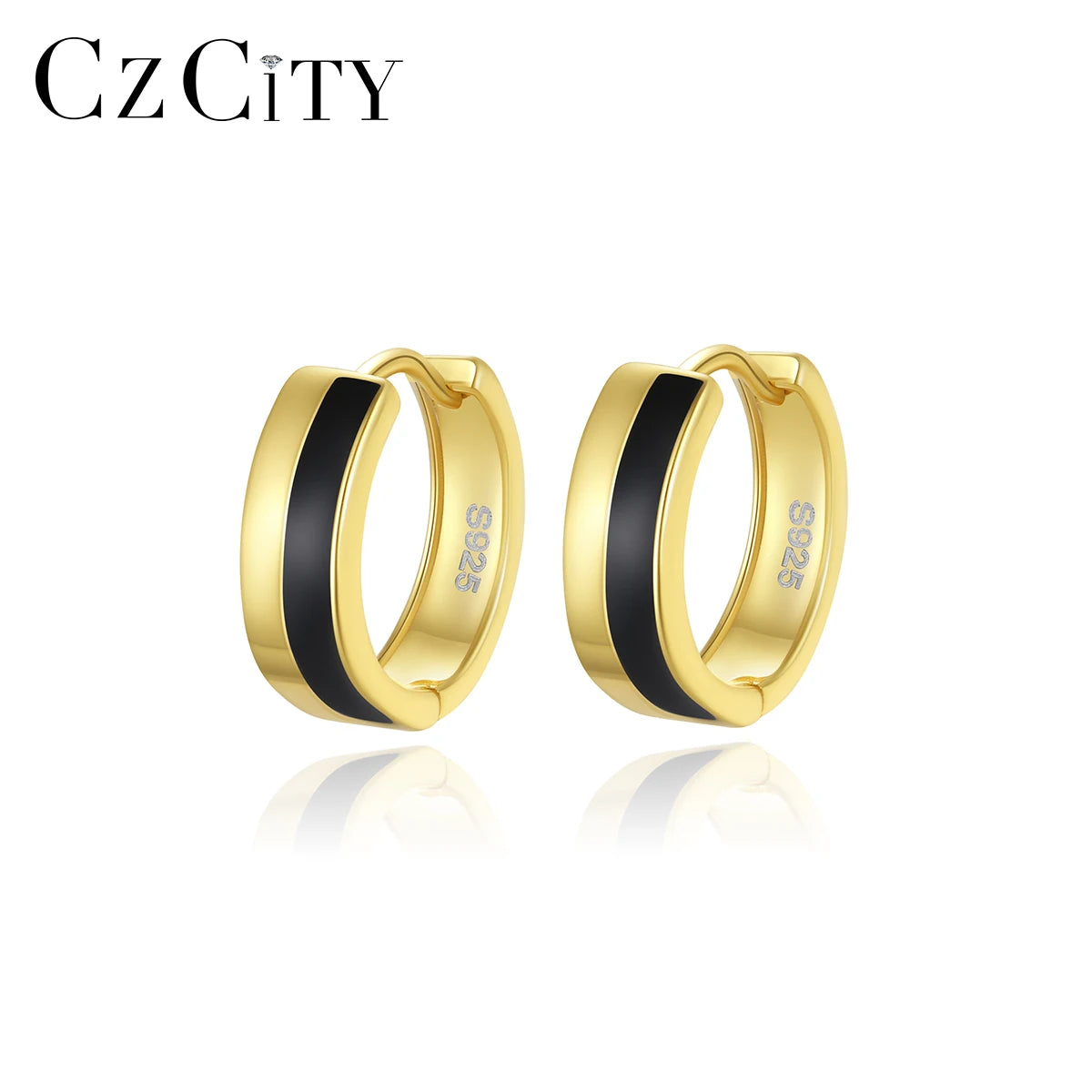 LUOTEEMI Trendy Earring Woman Huggie 925 Sterling Silver Huggie Metal Jewelry Fashion New Hoop Clip Earings