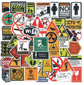 53PCS Waterproof safe security collection caution slippery warning sign sticker
