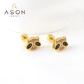 ASON Hot Sale Animals Stainless Steel Earring 18K Gold Plated Custom Cute Screw Earrings Jewelry