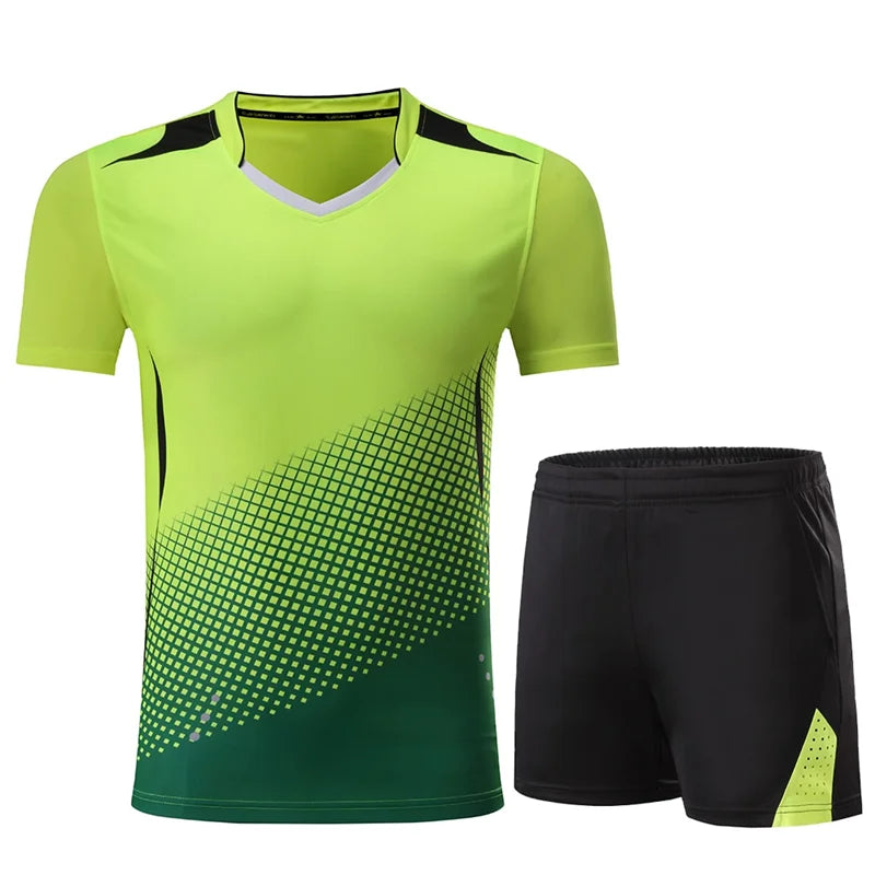 Custom Sports Women Table Tennis t Shirts and Shorts Sublimated Polyester Breathable Tennis Wear Mens Badminton Uniforms