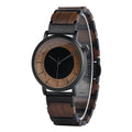 Men's Fashion Wooden Watch Handcrafted MIYOTA Timepieces Walnut Wood Case Stainless Steel Relogio Masculino Reloj Mujer Pointer